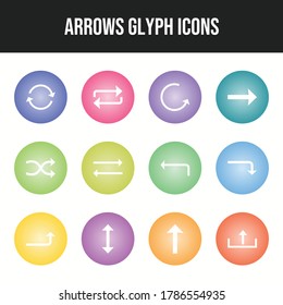 Juego de iconos de vectores de flechas hermosas