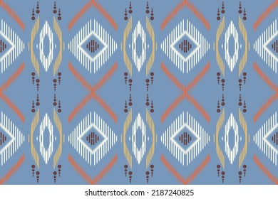 Beautiful art abstract ethnic ikat. Aztec Tribal Ikat Background. Design for creating this pattern using the ikat pattern. Spread in Central Asia and some Southeast Asian countries