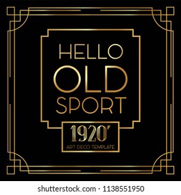 Beautiful Art Deco vector template