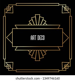 Beautiful Art Deco vector template