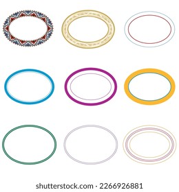Beautiful art design for use border Set 