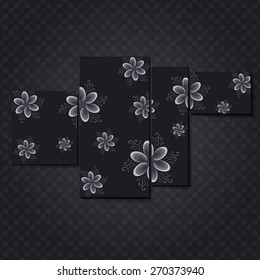 Beautiful art with floral pattern. Seamless