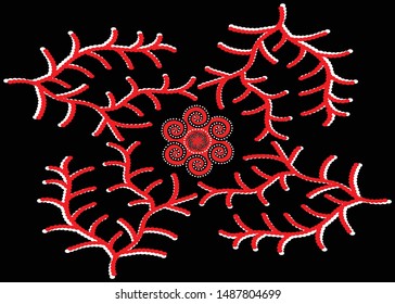 The beautiful of art Indonesian Batik Pattern