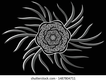 The beautiful of art Indonesian Batik Pattern