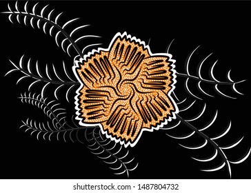 The beautiful of art Indonesian Batik Pattern