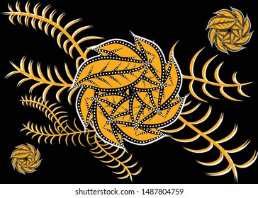 The beautiful of art Indonesian Batik Pattern