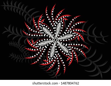 The beautiful of art Indonesian Batik Pattern