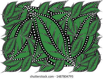 The beautiful of art Indonesian Batik Pattern