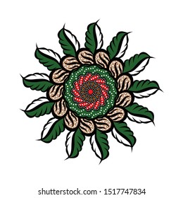 The beautiful of art Indonesian Batik Pattern
