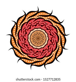 The beautiful of art Indonesian Batik Pattern