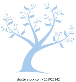 Beautiful art tree isolated on white background