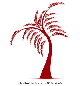Beautiful art tree isolated on white background