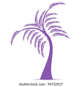 Beautiful art tree isolated on white background
