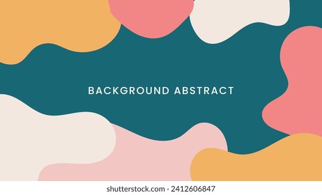 A beautiful and artistic backdrop filled with soft, vibrant colors. It has a dreamy and elegant vibe, often incorporating feminine elements like delicate patterns and graceful curves. 