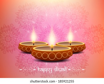 beautiful artistic background design for Diwali festival.