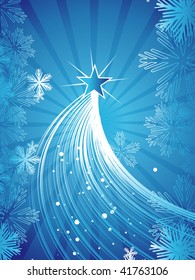 Schöne künstlerische Weihnachtsvektorgrafik