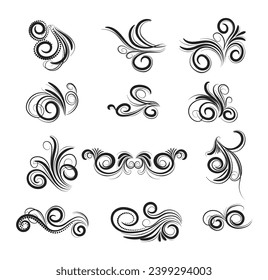 Beautiful artistic decorative floral set