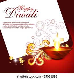 beautiful artistic hindu diwali festival design