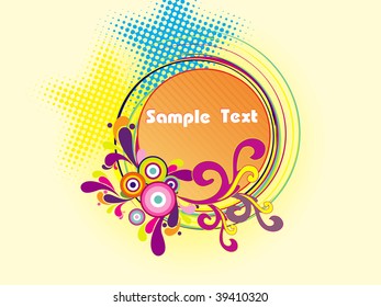 beautiful artwork frame with dotted background