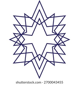 Beautiful artwork made with star shape