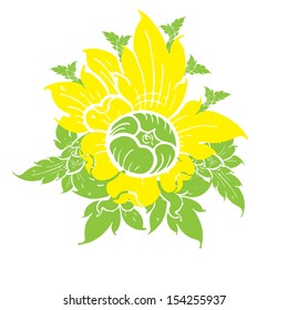 Beautiful Asian art pattern vector background