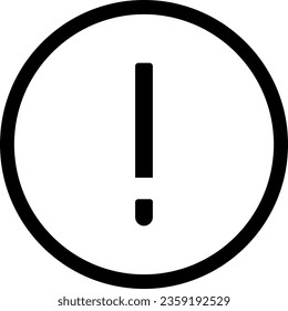 A beautiful attention exclamation mark logo.