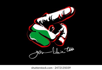 beautiful and attractive abstract palestinian flag very attractive