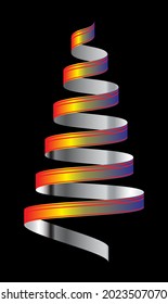 beautiful and attractive colorful spiral ribbon