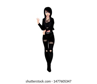 Emo Woman Images Stock Photos Vectors Shutterstock