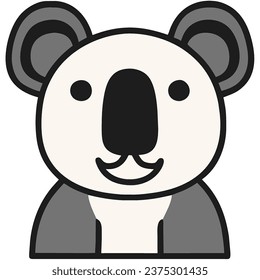 Beautiful Australian Animals Cartoon Character Vector Illustration
