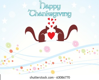 beautiful autumn background for happy thanksgiving day