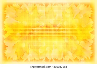 Beautiful autumn background with maple leaves. Vector illustration.