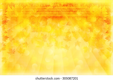 Beautiful autumn background with maple leaves. Vector illustration.