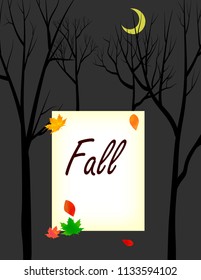 Beautiful autumn background with multi-colored maple leaves 