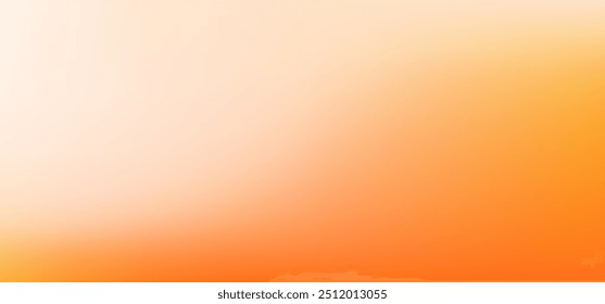 Beautiful Autumn Background Template, Orange and cream gradation color artwork. Blurred minimal orange gradient. Perfect for autumn or fall, thanksgiving, halloween designs. Cozy orange backdrop.