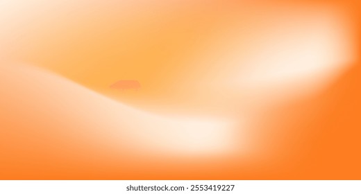 Beautiful Autumn Background Template, Orange and cream gradation color artwork. Blurred minimal orange gradient. Perfect for autumn or fall, thanksgiving,