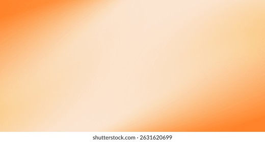 Beautiful Autumn Background Template, Orange and cream gradation color artwork. Blurred minimal orange gradient. Perfect for autumn or fall, thanksgiving, halloween designs. Cozy orange backdrop.