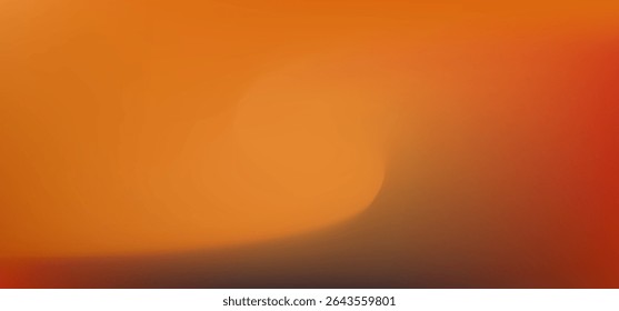 Beautiful Autumn Background Template. Orange and red gradation color artwork. Blurred minimal orange gradient. Perfect for autumn or fall, thanksgiving, Halloween designs. Cozy orange backdrop. Vector