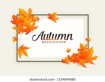 beautiful autumn background with text space