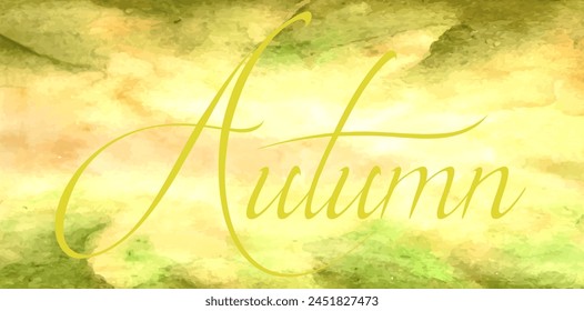 Beautiful Autumn Background With Typography Vector Illustration. 