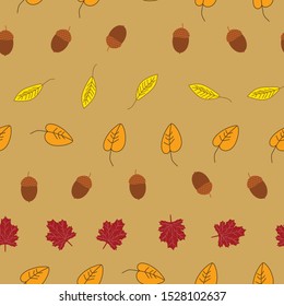 Beautiful autumn inspired seamless pattern background. Perfect for web , fashion ,stationary and home decor projects. 