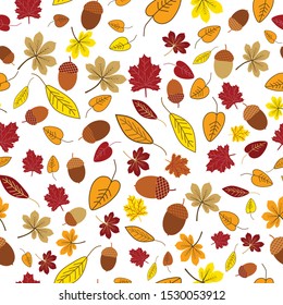 Beautiful autumn inspired seamless pattern background. Perfect for web , fashion ,stationary and home decor projects. 
