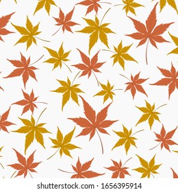 Beautiful Autumn laves seamless pattern