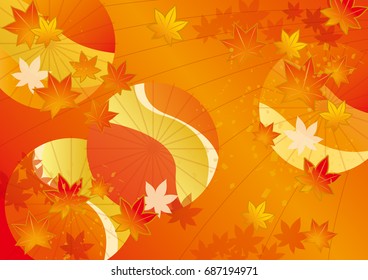 Beautiful autumn leaves in autumn