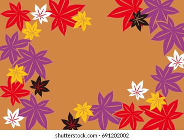Beautiful autumn leaves in autumn