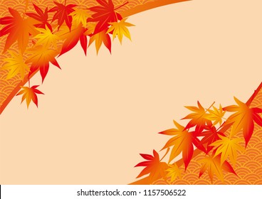 A beautiful autumn leaves illustration