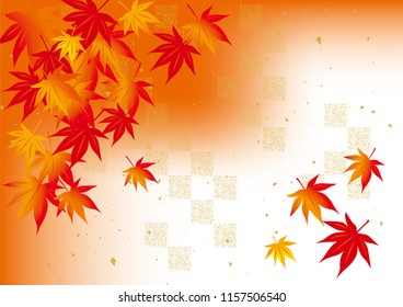A beautiful autumn leaves illustration