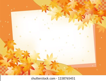 A beautiful autumn leaves illustration