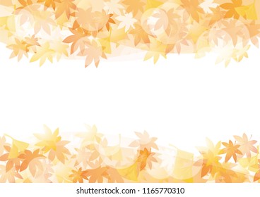 A beautiful autumn leaves illustration