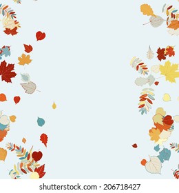 Beautiful autumn Leaves for your design template. EPS10